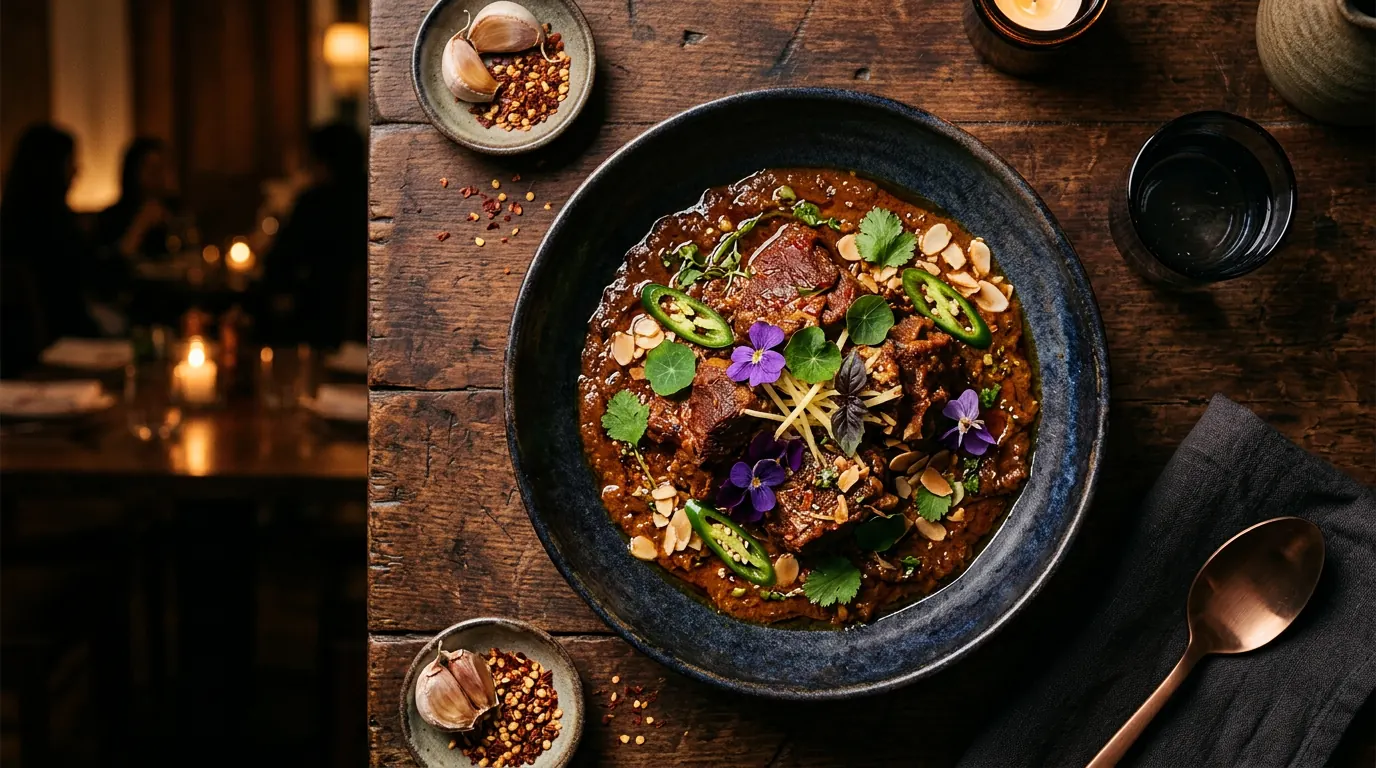 Influencer Marketing Ideas for Restaurants & Cafes in Ahmedabad — Plated Indian restaurant dish styled for an influencer photoshoot