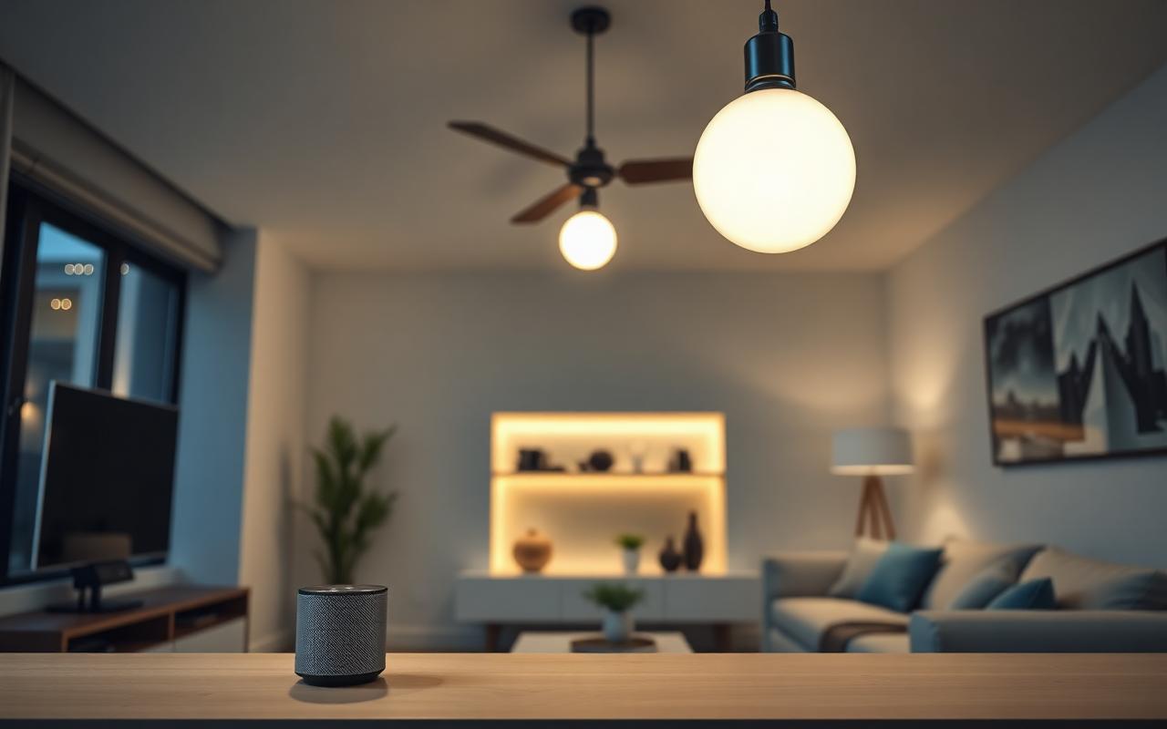 How Smart Home Brands Build Trust Through Tech Creators (Long-Form Reviews That Actually Close Deals) — Smart home interior with voice assistant device and connected lighting