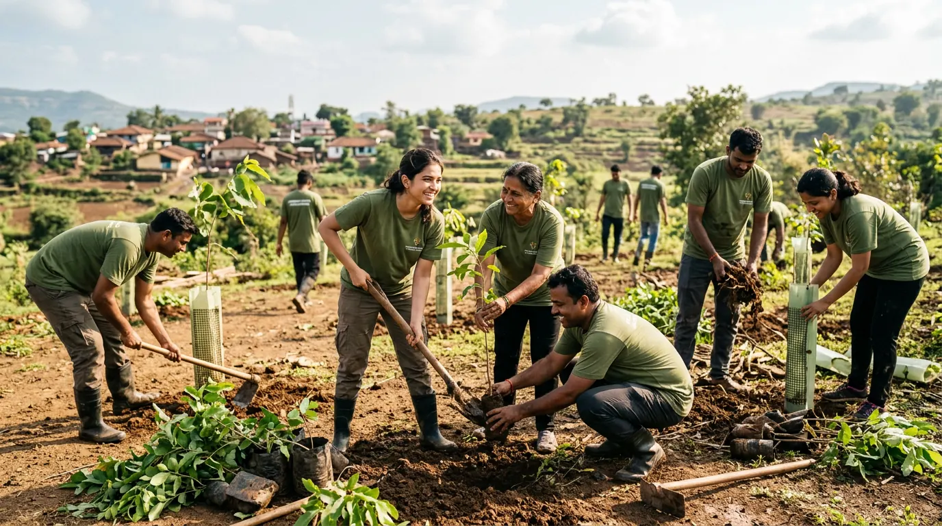 How NGOs Use Influencer Marketing for Awareness Campaigns (The Field-Visit Storytelling Playbook) — Community volunteers working on a grassroots cause in India