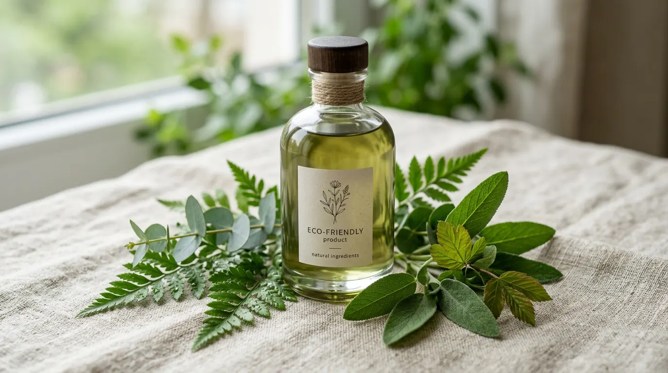 How Sustainable Brands Build Loyal Communities Through Influencers (Values-First Playbook) — Eco-friendly sustainable product surrounded by fresh green leaves